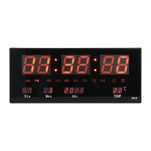 Reloj digital de pared con fecha y temperatura LC-01