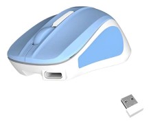 Mouse Inalámbrico Meetion Mini GO Azul recargable