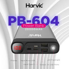 Cargador Portátil Harvic 20000mah PB-604