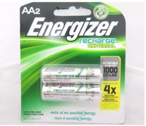 Pila Energizer Recargable Aa Blister * 2 Unidades Cargadas