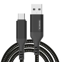 Cable de carga Somostel BW15 Trenzado USB a Tipo C 2 metros Punta metal