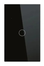 Interruptor inteligente DK ROHS 1 botón WiFi negro
