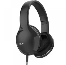 Audífono Havit grande negro con cable HV-H100D-BK