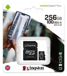 Tarjeta De Memoria Micro Sd 256gb 256g Kingston 100mb/s Uhs