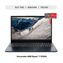 Computador Portatil Lenovo IP1 15ALC7 R7-5700U 1.8GHZ 16GB ram 1TB SSD 15.6