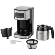 Cafetera térmica Oster 8 tazas 900WP silver negro jarra termica BVSTDC4404-013