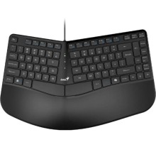 Teclado Genius ergo KB-700 negro usb tecla copilot multimedia con reposa manos  