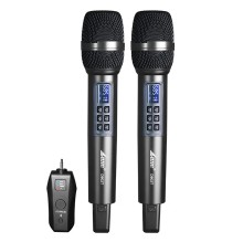 Micrófono inalámbrico Lane D902 UHF 3.5mm Dinámico Portátil doble + receptor