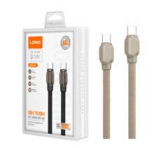 Cable Ldnio tipo C a tipo C LC211C 1 metro 65w tipo trenzado