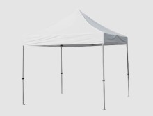 Carpa Impermeable 3*3 De Poliéster Color Blanco Plegable 