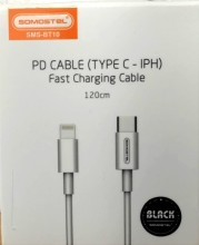 Cable para Iphone Tipo C  a lightning  carga rapida Somostel SMS-BT10