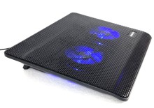 Ventilador Enfriador Cooler Laptop Doble S2 + Luz