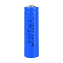 Pila recargable Li-ion LI-14500 800mah 3.7V azul