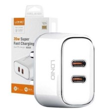 Cargador Ldnio A2528C 35W 2P PD+PD + cable tipo c