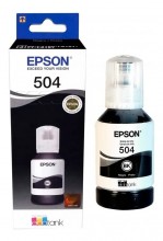 Botella De Tinta Original Epson 504 L3150 L4150 L3160 Negro