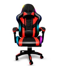 Silla ergonómica gamer ENV Sparta lux con luces led RGB roja