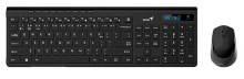 Teclado Genius Combo Mouse Slimstar 8230 Wireless Bluetooth Multimedia Usb Black 