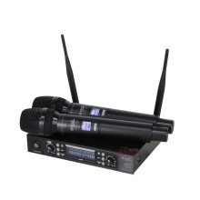 Micrófono Inal. Multifrec. Doble UHF C/Batería RecargableGWM-7537