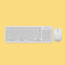 Teclado Combo Jelly Bean A2000 mouse wireless blanco