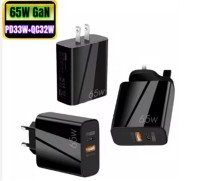 Cargador 65w USB Tipo A QC 3.0 + PD Carga Rapida 