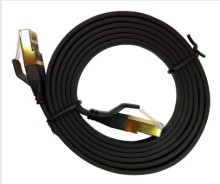 Cable de red Cat 8 blindado 3 metros negro