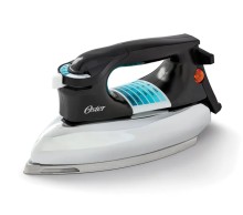 Plancha Oster base de aluminio, control de temperatura variable, planchado a vapor o en seco, antigoteo GCSTBV4119-013