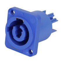 Adaptador jack Grober audio ac chasis powercon 20A azul 
