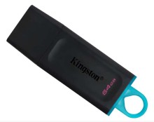 Memoria USB Kingston Exodia DTX/DTX/64GB 3.2 negro GEN 1