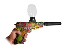 Pistola eléctrica 1911 balines gel F975-2 con silenciador recargable automático