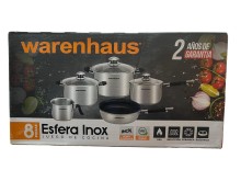 Set de ollas Warenhaus  8 piezas inducción Esfera Inox gas, inducción, cerámica, eléctrica 