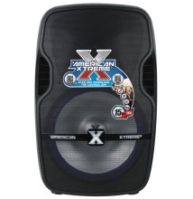 Parlante amplificado American Xtreme 15 100000w luz led con pedestal