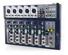 Consola De Audio Berani 7 Canales Usb Mp3 Phantom