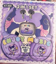 Audífono kit 2 en 1 BT diadema y earpods enjoy kt-500