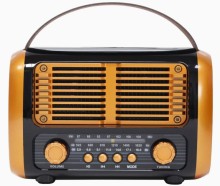 Radio vintage portátil recargable Meier AM Y FM BT M-1936BT