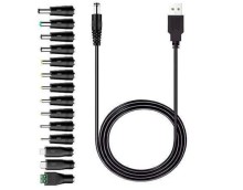 Cable de alimentación universal tipo C con adaptadores intercambiables