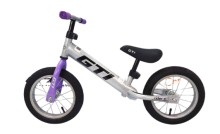 Bicicleta GTI aro 12X6 para niños plata-morado