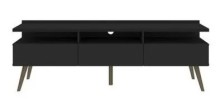 Mueble Para Tv Open Mobleent Roma 3 Negro