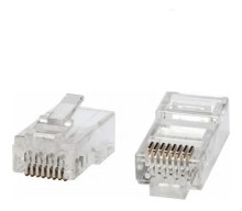 Funda De 100 Conectores Rj45 Categoría 5 Cat5  Giga