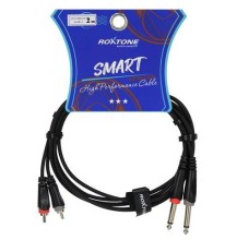 Cable de Audio 2 plug RCA X 2 plug  6.3 mm (1/4)  2 metros SACC150L0020