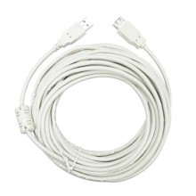 Cable Usb Hembra X Usb Macho 10mt Blanco