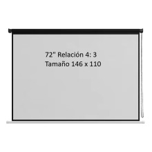 Pantalla de Proyeccion Manual de 72" 4:3 146x110cm para proyector