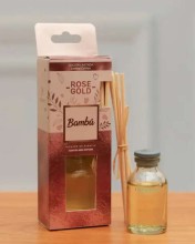 Difusor de esencia con varitas de bambu Rose Gold 20 ML X15