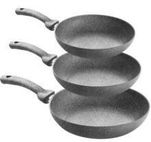 Set de sartenes BP granitium 3pcs gris BP04770