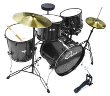 Batería Acústica Orich 5 Piezas Completo negro spark ODS-603BKS