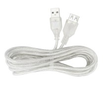 Cable Usb Hembra X Usb Macho Transparente 1.5MT Extension USB