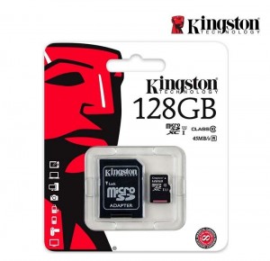 Memoria Micro Sd Kingston 128 Gb 128gb Clase 10 80mb Origina