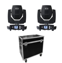 2 Luces Robóticas Beam 230w  7RZ 3 en 1 Zoom, Spot wash, glass gobo RGBw + Case Event Go