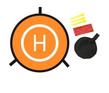 Pista de aterrizaje drone plegable doble cara