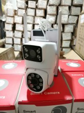 Camara Tuya Doble Camara Giratoria Exterior 4mpx