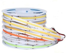 Cinta de luz led COB 5 metros DC12V emisión de 180°